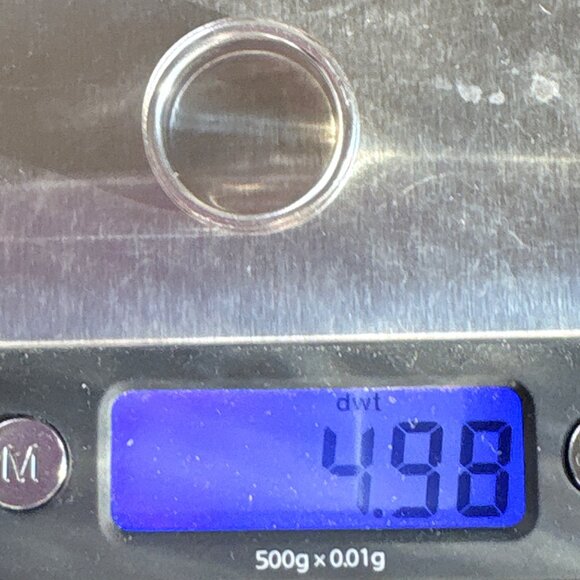 VTG Solid Sterling Silver 925 Minimalist Spinner Band Ring Size 5.25 - Picture 6 of 7